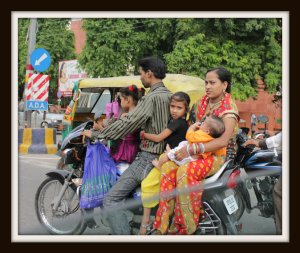 Family on Bike
